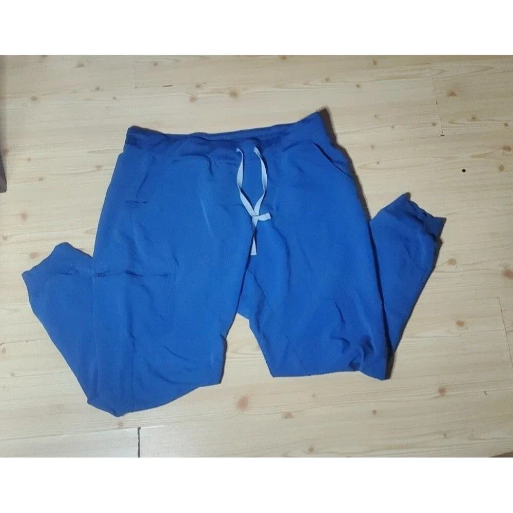 Figs Technical Collection Scrub Pants XLT X-Large Blue Polyester Nursing Hospita